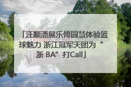 汪顺潘展乐傅园慧体验篮球魅力 浙江冠军天团为“浙 BA”打Call