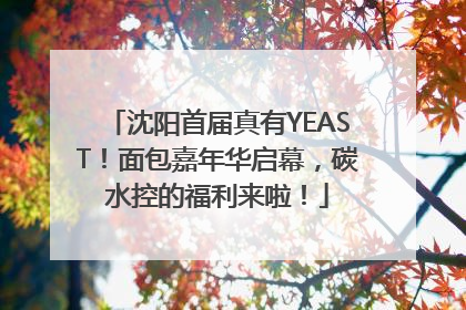 沈阳首届真有YEAST！面包嘉年华启幕，碳水控的福利来啦！