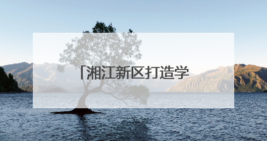 湘江新区打造学前教育新标杆