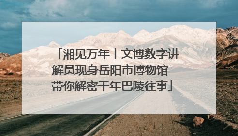 湘见万年丨文博数字讲解员现身岳阳市博物馆 带你解密千年巴陵往事
