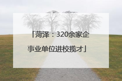 菏泽：320余家企事业单位进校揽才