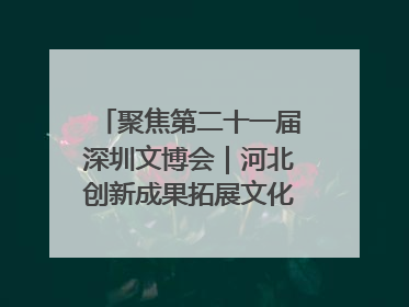 聚焦第二十一届深圳文博会｜河北创新成果拓展文化产业“朋友圈”