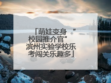 萌娃变身 “校园推介官” 滨州实验学校乐考闯关乐趣多