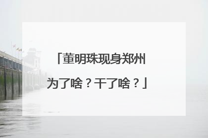 董明珠现身郑州 为了啥？干了啥？