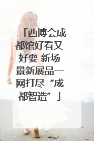 西博会成都馆好看又好耍 新场景新展品一网打尽“成都智造”