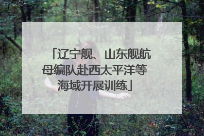 辽宁舰、山东舰航母编队赴西太平洋等海域开展训练