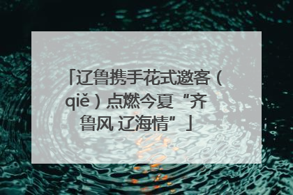 辽鲁携手花式邀客（qiě）点燃今夏“齐鲁风 辽海情”