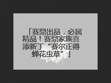 赛鼎出品，必属精品！赛鼎家族喜添新丁“赛尔正得蝉花虫草”