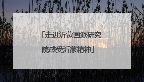 走进沂蒙画派研究院感受沂蒙精神