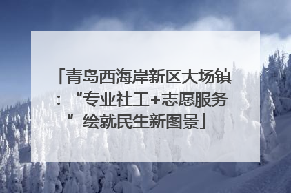青岛西海岸新区大场镇：“专业社工+志愿服务”绘就民生新图景