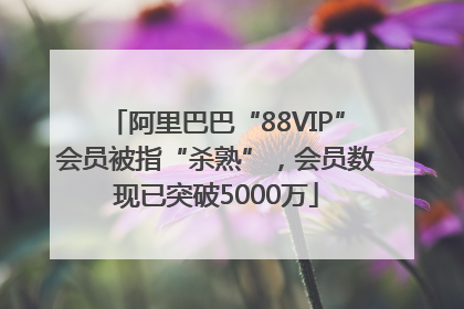 阿里巴巴“88VIP”会员被指“杀熟”，会员数现已突破5000万