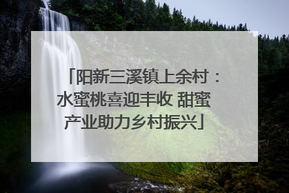 阳新三溪镇上余村：水蜜桃喜迎丰收 甜蜜产业助力乡村振兴