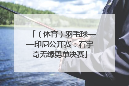 （体育）羽毛球——印尼公开赛：石宇奇无缘男单决赛