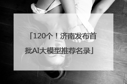 120个！济南发布首批AI大模型推荐名录