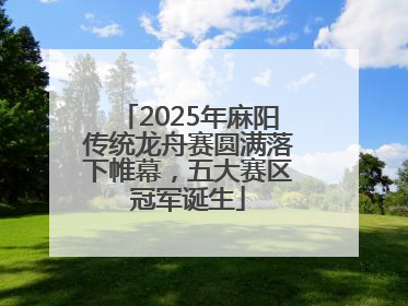 2025年麻阳传统龙舟赛圆满落下帷幕，五大赛区冠军诞生