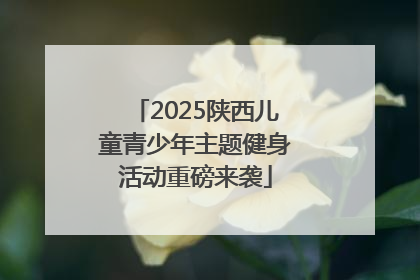 2025陕西儿童青少年主题健身活动重磅来袭