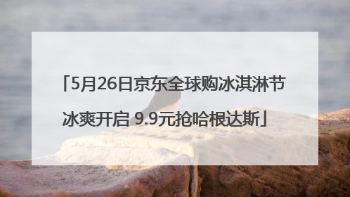 5月26日京东全球购冰淇淋节冰爽开启 9.9元抢哈根达斯