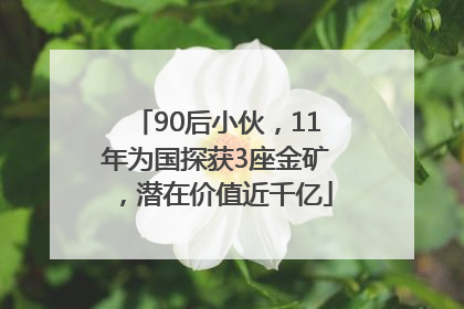 90后小伙，11年为国探获3座金矿，潜在价值近千亿