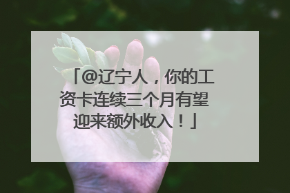 @辽宁人，你的工资卡连续三个月有望迎来额外收入！